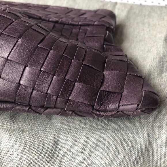 Lauran Merkin Woven Leather Clutch Bag - Picture 3 of 11